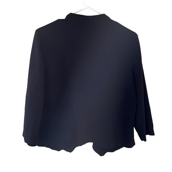 Chico's black blazer business casual plus size comfortable zipper pockets - Picture 7 of 7